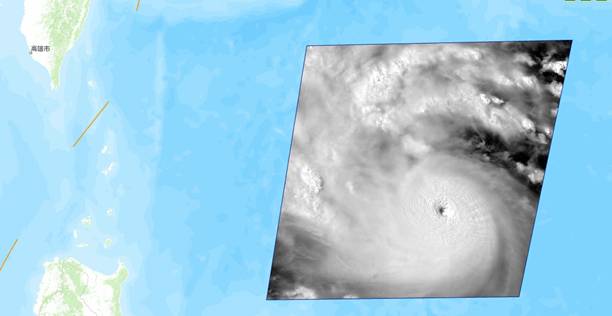 高分四号卫星紧急监测“尼伯特”台风