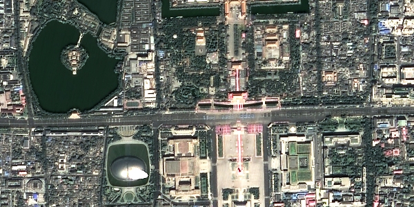 不一样的视角 陆地观测卫星空中看阅兵